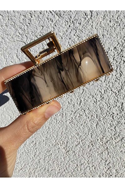 İLKYAZ Luxury Pearlescent Rectangular Metal Latch Buckle - ACCESSORY