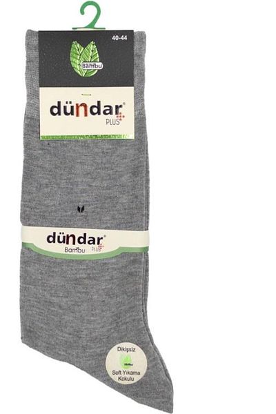 Dündar Çorap ПЛЮС МЪЖЕ БАМБУКОВИ ТЪНКИ ЛЯТНИ СИВИ 12 ЧАСТ 5534