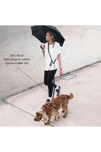 Ezydog Road Runner Leash - Siyah