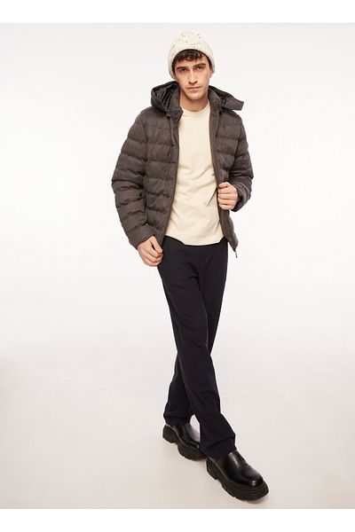 Lee Cooper Ανδρικό παλτό Khaki 241 LCM 232021 STEEL 1 KHAKI