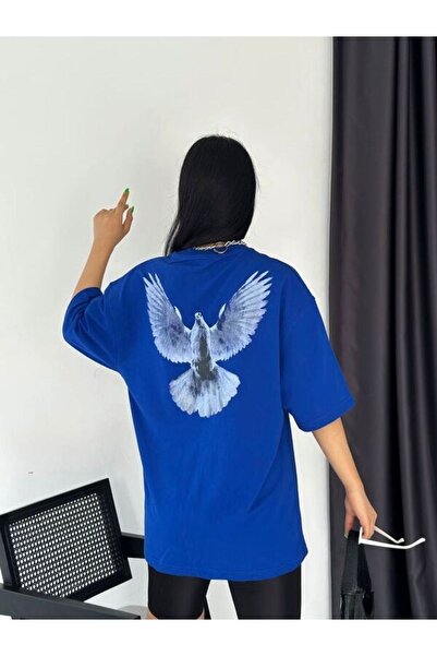 Adrift Ženska majica Blue Bird Oversize kroj okrugla kragna