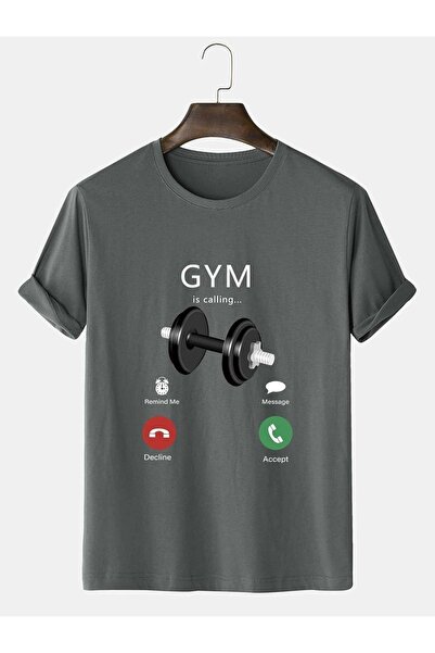 Adrift تيشيرت رجالي ذو رقبة دائرية مقاس كبير من Smoked Gym