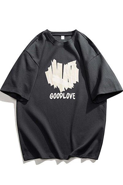 Tarzsokak Tricou unisex Antracit Good Love Oversize Crewneck