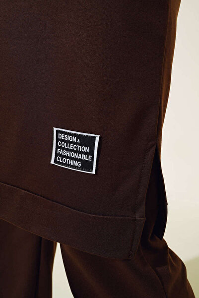 VOLT CLOTHİNG Dámská dvojitá souprava s kapucí a výšivkou na přední straně