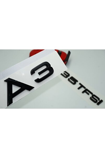 EDEXPORT Audi A3 35 Tfsi Parlak Siyah Abs 3m 3d Bagaj Yazı Logo
