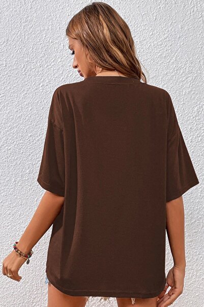 Adrift Футболка з принтом з мерехтінням унісекс