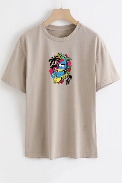 Adrift Unisex majica sa šarenim printom banane