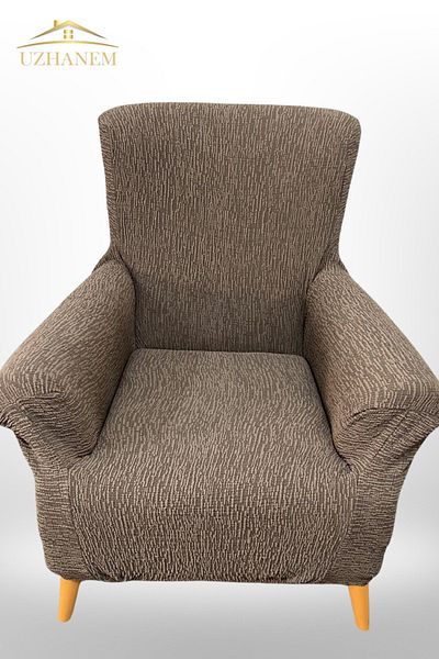 uzhanem Husă de canapea extensibilă din bumbac jacquard elastic - lavabilă (PENTRU CANAPELE O singură PERSONALĂ)