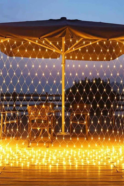 party mix Ağ Led File Ağ Perde Led Işık 2x2 Dış Mekana Uygun Fonksiyonlu