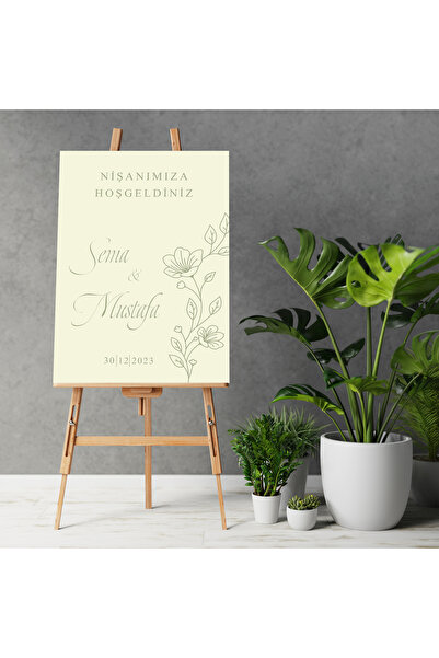 Partini Tasarlat Kişiye Özel Hoşgeldiniz Karşılama Panosu - (DÜĞÜN-NİKAH-NİŞA...