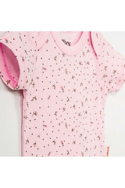 Tiffany Baby Jacquard Flowering Theme Half Sleeve Baby Body 57008