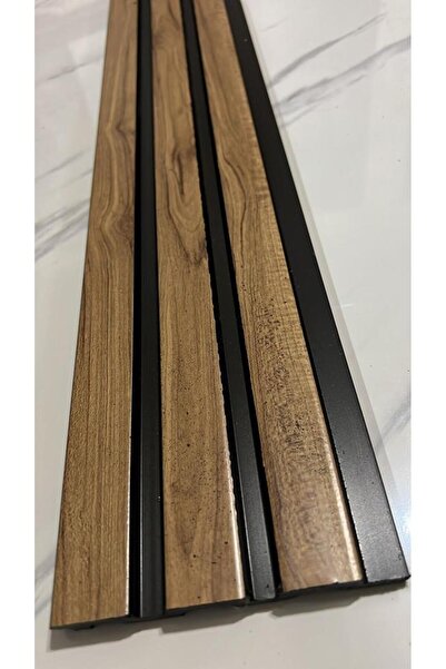 Renkli Duvarlar ATC 12x145 cm Açık Meşe PVC Duvar Lambiri Ofis Salon Tv Arkas...