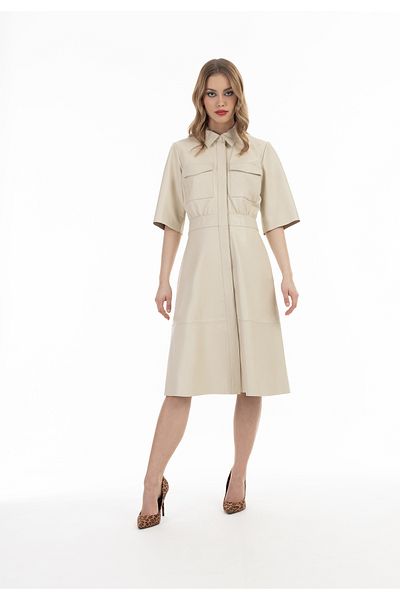 Faina Lederkleid
