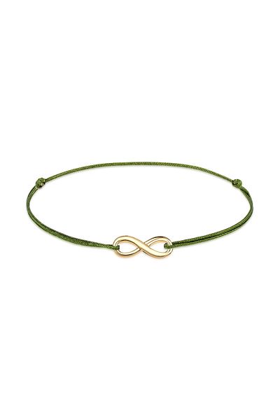 ELLI Armband Infinity Trend Nylon 925 Silber rosévergoldet