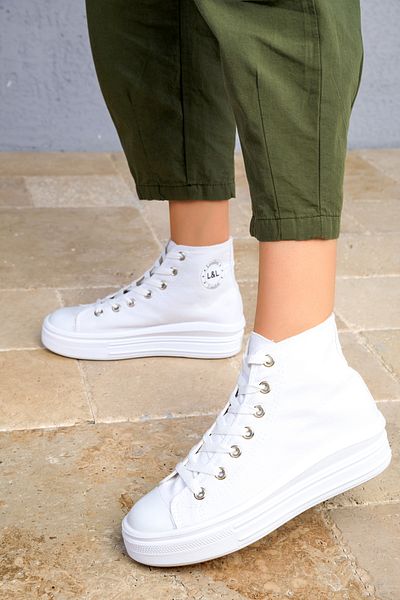 SOHO Women's White Sneakers 18651