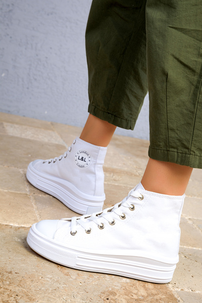 SOHO Women's White Sneakers 18651