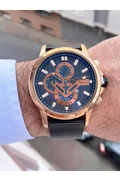 Ferrucci  Men's Straw Cord Wristwatch