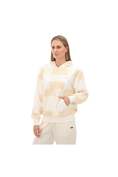 Vans 000F9SDJR1-R Vans Wınter Checker Bloussant Hoodıe Kadın Sweatshirt Beyaz