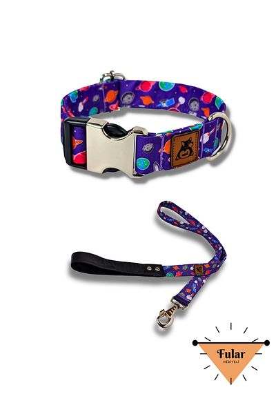 UTDpet X Æ A-12 Dog Collar and Travel Dispatch Strap Set (With Scarf Gift)