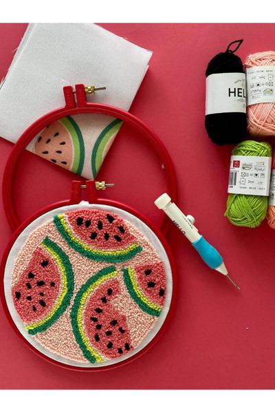 Prestij Boncuk Kit de broderie Punch, set complet cu geantă specială