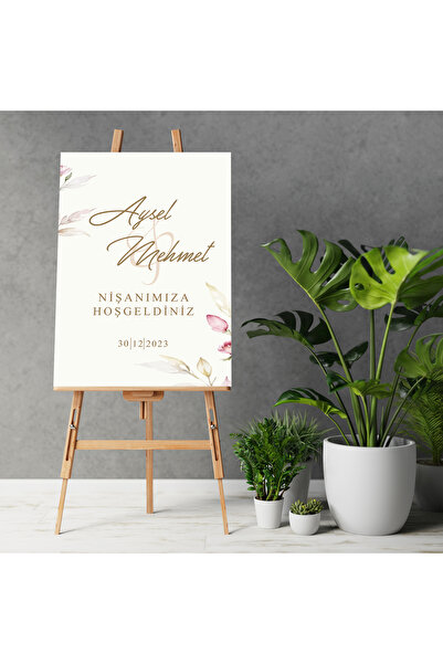 Partini Tasarlat Kişiye Özel Hoşgeldiniz Karşılama Panosu - (DÜĞÜN-NİKAH-NİŞA...