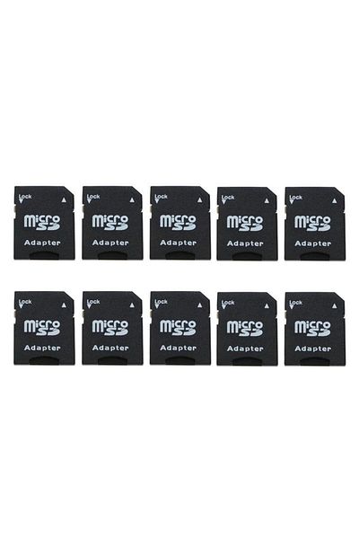 LEDONLİNE 10 Pieces Micro SD Memory Card Adapter Micro SD Card Adapter
