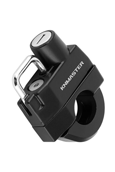 Knmaster Evrensel Motosiklet Kask Kilidi 22-26 mm Siyah