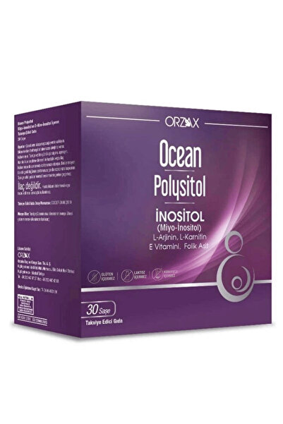 Ocean Polysitol 400 mcg 30 Saşe L-arginin,L-karnitin,E vitamini ve aktif formda folik asit içerir..