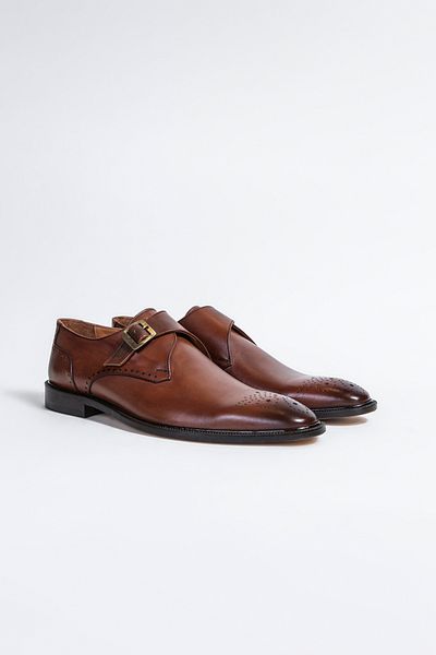 Picci Tan Leather Men's Shoes