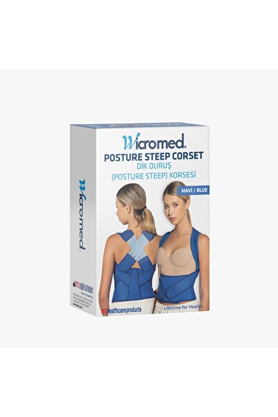 wicromed Dik Duruş - Posture Steeep Korsesi Mavi NEOPREN Kumaş Standart 1 ( X...