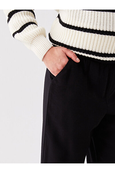 LC Waikiki بنطال أمومة مستقيم واسع الساق بخصر مطاطي