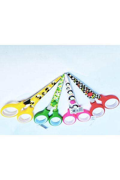Modellino Green Piano Patterned School Scissors 13cm