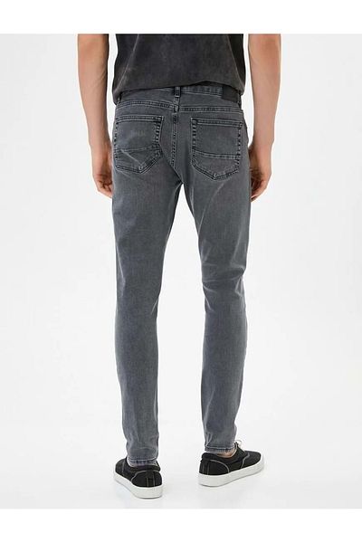 Koton Skinny Fit Τζιν - Michael Jean 4SAM40007ND ΜΑΥΡΟ