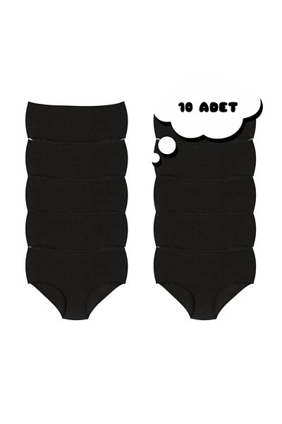 Vibes On سراويل داخلية قطنية ممشطة كبيرة الحجم مقاس 10xl 10 قطع