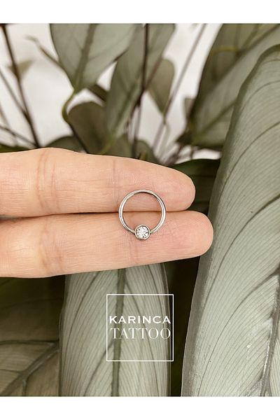 Karınca Piercing Jewelled Surgical Steel Piercing Ear Forward Helix Navel Septum Cartilage Ring Tragus Earrings