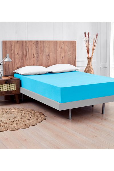 ATACA TEKSTİL Single Person Elastic Sheet Quality Fabric 100% Cotton, Sheet Cover Set, Breathable Fabric 100x200