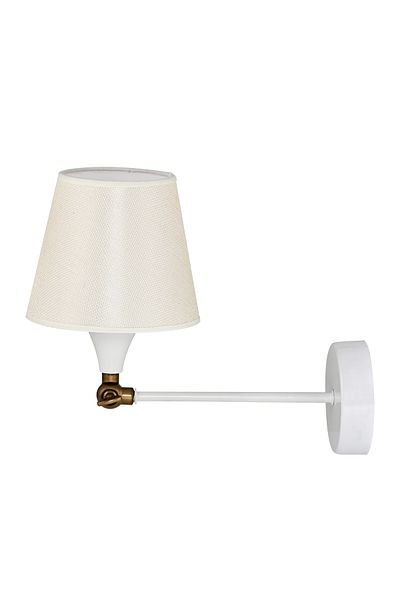 DEDE WHITE WITH PLAY HEAD ADJUSTABLE SCONCE HAT