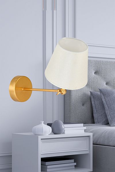 DEDE MATTE GOLD WITH PLAY HEAD AND ADJUSTABLE SCONCE HAT