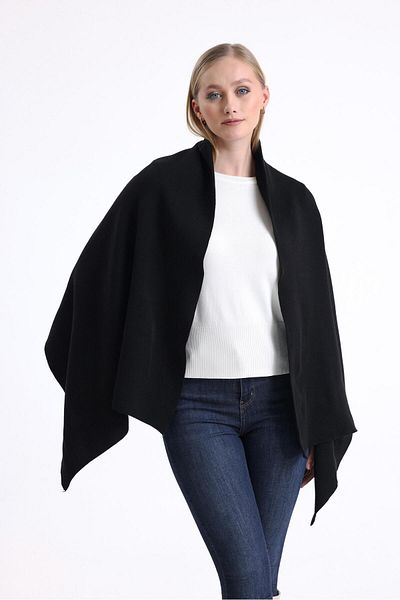 T Crazy T- Crazy Knitwear Μονοχρωμία Πλεκτό Σάλι Ώμου, Χειμωνιάτικο Μαλακό Υφασμάτινο Πλεκτό Σάλι Ώμου