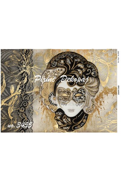 LİNEART ورق ديكوباج نحاسي - رقم: 3455، 29x42 سم