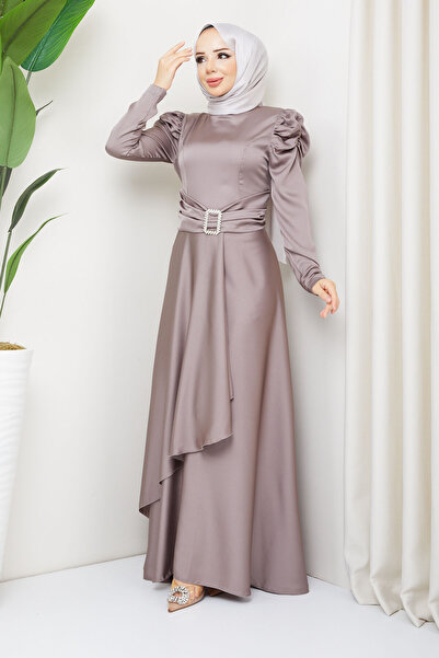marwella Bade Tesettür Abiye - Vizon