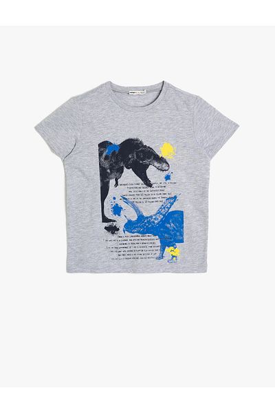 Koton Gray Boy T-Shirt 0YKB16077OK