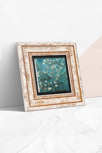 Pinecone Βαν Γκογκ Αμυγδαλένιο Πέτρινο Τοίχο Ζωγραφική Πλαίσιο Διακόσμηση Τοίχου Τέχνη Τοίχου Tk1-64