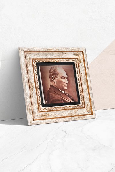 Pinecone Ataturk Stone Wall Painting Πλαίσιο Διακόσμηση τοίχου Wall Art Tk1-131