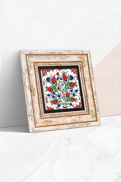 Pinecone Плочки Art Lale Stone Painting Framed Wall Decor Wall Art Tk1-185