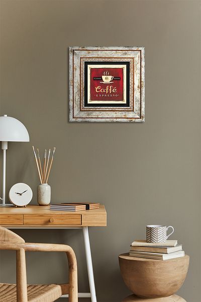 Pinecone Pictură de perete din piatră maro Decorație de perete înrămată Tk1-59