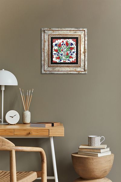 Pinecone Плочки Art Lale Stone Painting Framed Wall Decor Wall Art Tk1-185