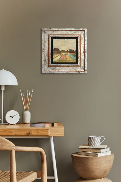 Pinecone Van Gogh Lailele Culturi în ​​Olanda Pictură pe perete de piatră cu rame Decor de perete Artă de perete