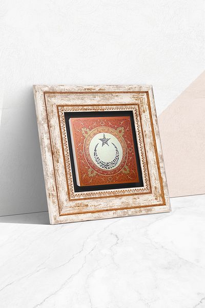 Pinecone Luna Steaua Pictură Perete Piatră Decor Perete În Rama Tk1-130