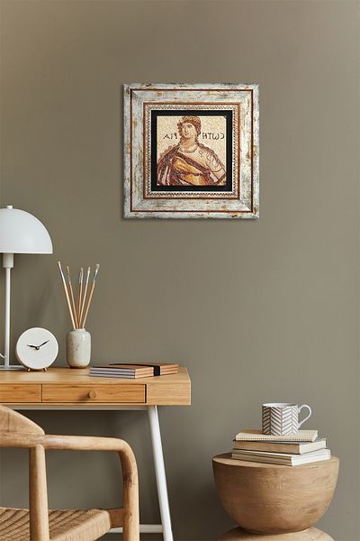 Pinecone Soteria Mosaic Stone Wall Painting Πλαίσιο Διακόσμηση τοίχου Τέχνη τοίχου